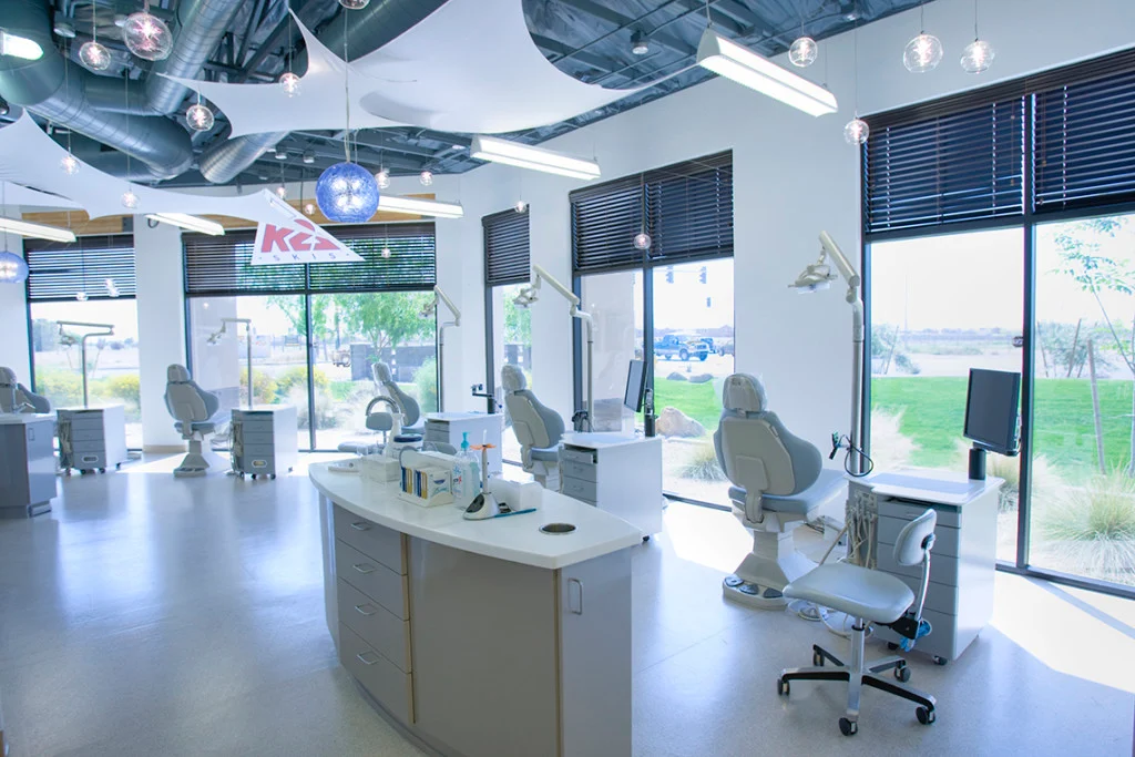 Interior view of an orthodontics Chandler location, with modern orthodontist equipments