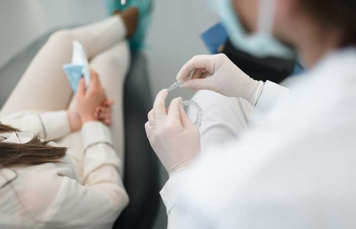 Image of an orthodontist with a patient in Gilbert, Arizona